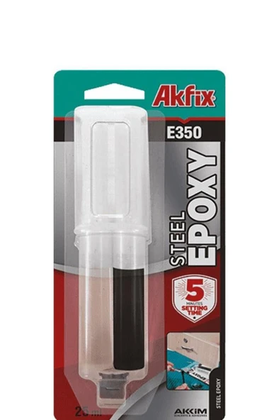 Akfix E350 Epoxy Hızlı Yapıştırıcı Şırıngalı 25Ml ürün görseli 1