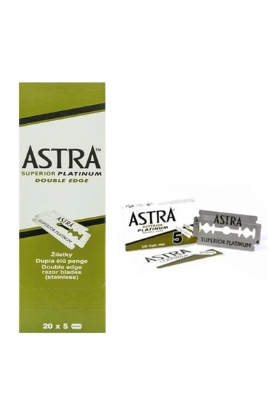 Astra Berber Bütün Traş Jileti Çift Taraflı 5x20 (100Adet) ürün görseli 1
