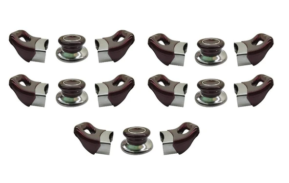 Nalburkent Tencere Tava Sahan Kulp Kapak Kulpu Vişne Bordo 5 Set ürün görseli 1