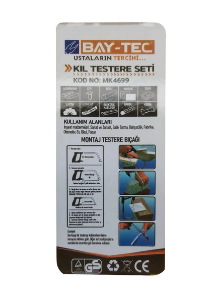 Bay-Tec Kıl Testere Seti MK4699 - Resim 3