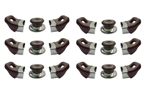 Nalburkent Tencere Tava Sahan Kulp Kapak Kulpu Vişne Bordo 6 Set ürün görseli 1