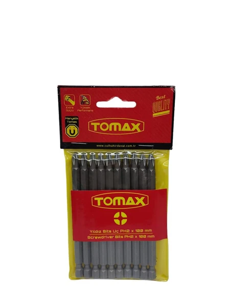 Tomax Yıldız Bits Uç Ph2x100 mm (10 Adet) ürün görseli 1