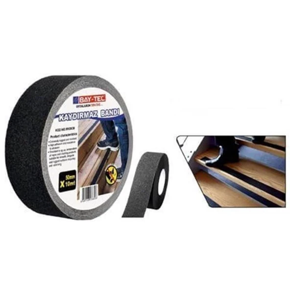 Bay-Tec MK0840 Kaydırmaz Merdiven Zemin Bandı 50mm x 25 Metre ürün görseli 1