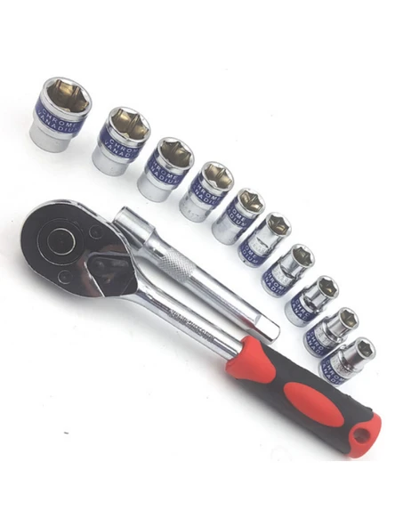Nalburkent Dekecr-v Lokma Takımı 1/2" Cırcırlı 12 Parça CrV G-10052 ürün görseli 1