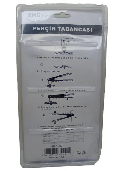Emg Perçin Tabancası Hrd-67 - Resim 3