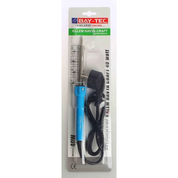 Bay-Tec MK0412 Profesyonel Kalem Havya Lehim Craft 40 Watt ürün görseli 1