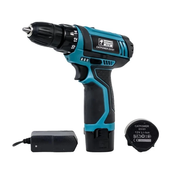 Catpower E5101 Akülü Vidalama 12V - 1,3 Ah 2 Akülü ürün görseli 1
