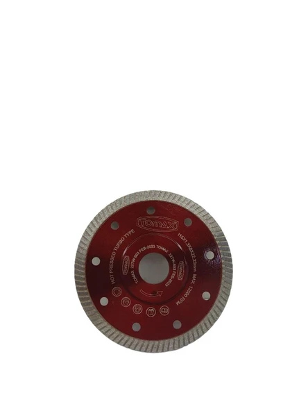 Tomax Granit Mermer Seramik Kesme Diski Kırmızı 115x1,3x8x22.23mm ürün görseli 1