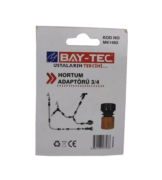 Bay-Tec Hortum Adaptörü 3/4 MK1492 - Resim 5