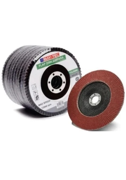 Bay-Tec MK0220 10'lu Flap Disk 115 X 22mm Metal Ahşap Zımpara ürün görseli 1