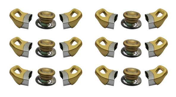 Tencere Tava Sahan Kulp ve Kapak Kulpu Altın Sarı Gold 6 Set ürün görseli 1