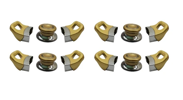 Tencere Tava Sahan Kulp ve Kapak Kulpu Altın Sarı Gold 4 Set ürün görseli 1