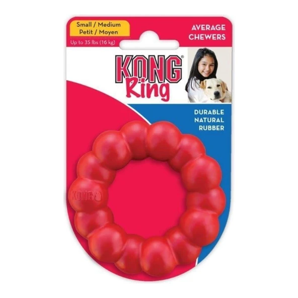 Kong Ring Köpekler için Yüzük Şeklinde Çok Amaçlı Isırma Oyuncağı S/M ürün görseli 1