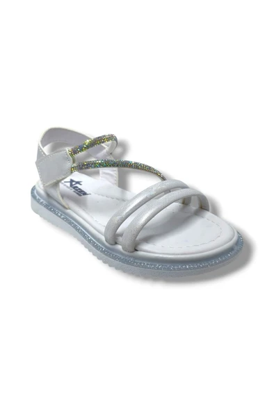 Arzen Bebe 221-25 Anatomik Taşlı Cırtlı Kız Çocuk Sandalet 31-36 ürün görseli 1
