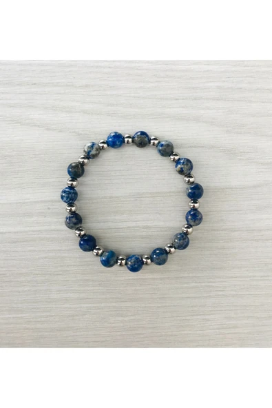 MK TASARIMGerçek Lapis Lazuli Taşı Bileklik MK100155 ürün görseli 1
