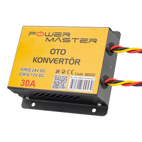 Powermaster PM-8202 24V Dc / 12V Dc 30 Amper Oto Konvertör ürün görseli 1