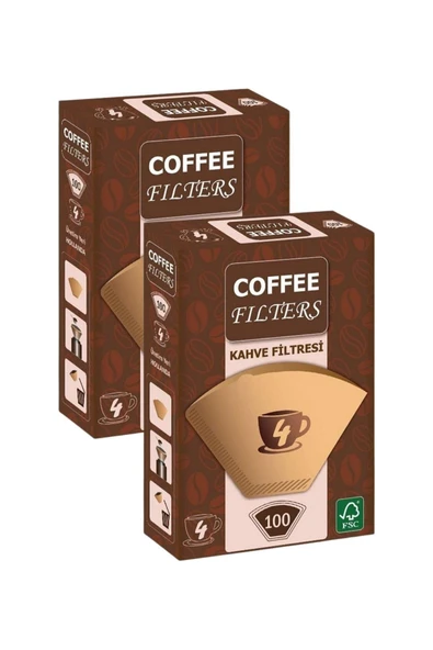 Coffeo Filters NO4 100 Adet Kahve Filtre Kağıdı x 2 Adet ürün görseli 1
