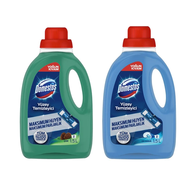 Domestos Yüzey Temizleyici 1500 ml Çam ve Okyanus 2 li ürün görseli 1
