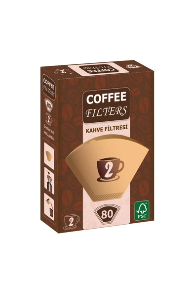 Caffeo Filters NO2 80 Adet Kahve Filtre Kağıdı ürün görseli 1