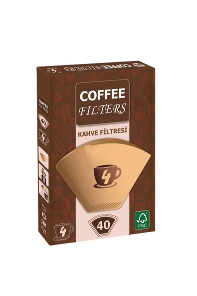 Caffeo Filters NO4 40 Adet Kahve Filtre Kağıdı ürün görseli 1