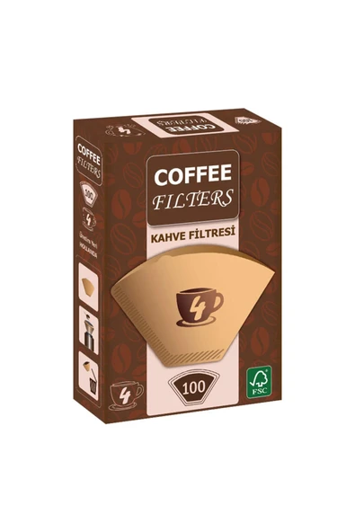 Caffeo Filters NO4 100 Adet Kahve Filtre Kağıdı ürün görseli 1