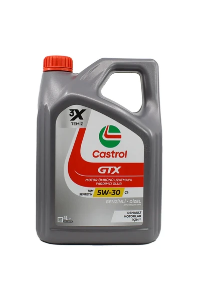 Castrol GTX Ultraclean 10W-40 A3/B4 4 lt Motor Yağı - 2025 ürün görseli 1