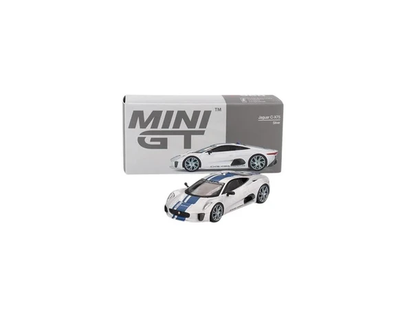 Mini GT Jaguar C-X75 (Silver) 1/64 Model Araba ürün görseli 1