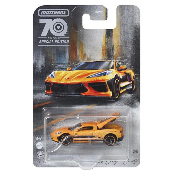 Matchbox 70. Yıla Özel Tekli Arabalar 2020 Chevy Corvette HMV12 HMV14 ürün görseli 1