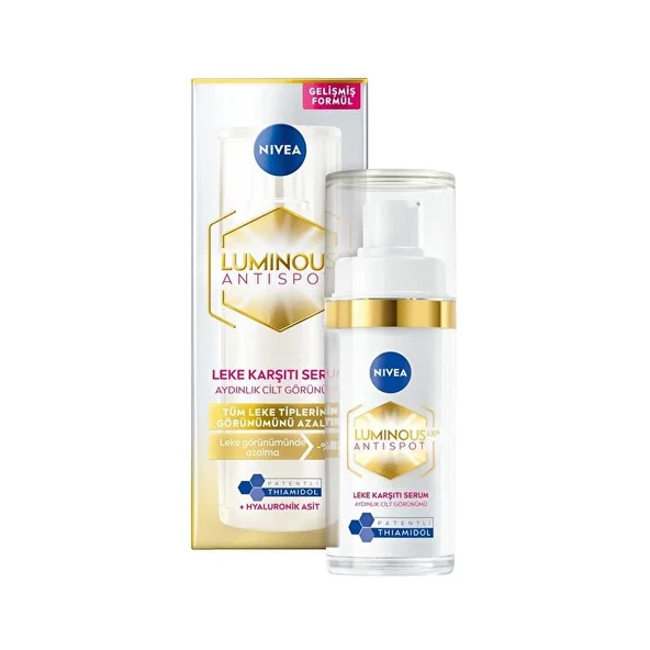 NIVEA Luminous630 Thiamidol Etkili Leke Karşıtı Cilt Serumu 30ml, Hyaluronik Asit, Cilt Tonu Eşitleyici ürün görseli 1