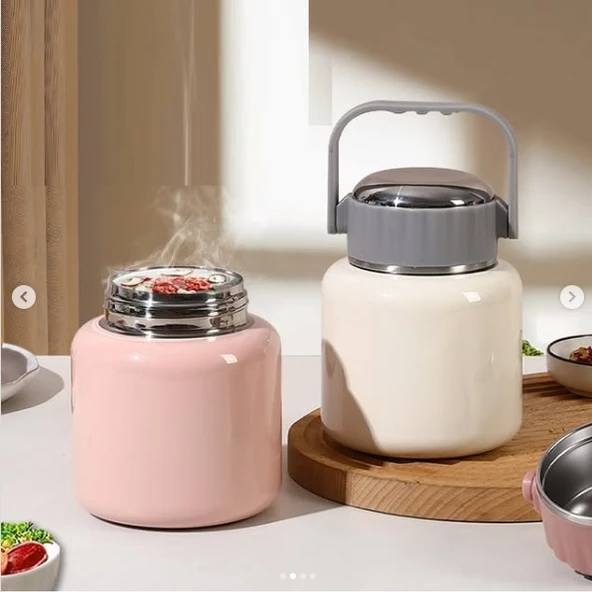 Çelik Mama Termosu sıcak veya soğuk yiyecekler için öğle yemeği termosu 500 ml ürün görseli 1