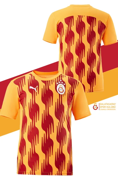 Galatasaray Orijinal Lisanslı Sıfır Yaka A Takım Antrenman 5 Yıldızlı T-Shirt ürün görseli 1