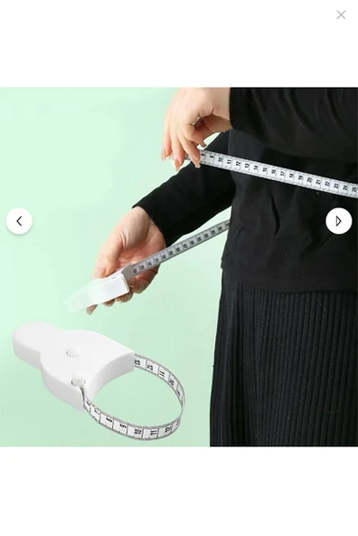 Ergonomik Vücut Ölçüm Mezurası  Otomatik Kilitli, Pratik ve Hassas Ölçüm Aracı ürün görseli 1