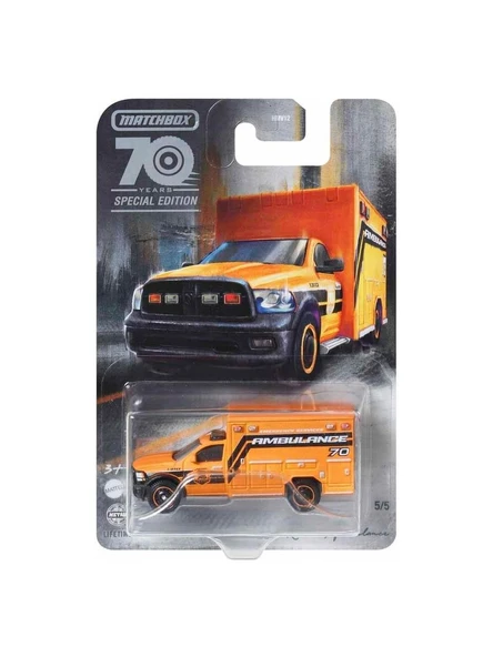 Matchbox 70. Yıla Özel Tekli Arabalar 2019 Ram Ambulance HMV12 HMV17 ürün görseli 1