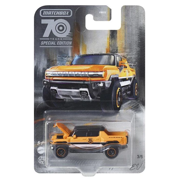 Matchbox 70. Yıla Özel Tekli Arabalar 2022 Hummer Ev HMV12 HMV15 ürün görseli 1