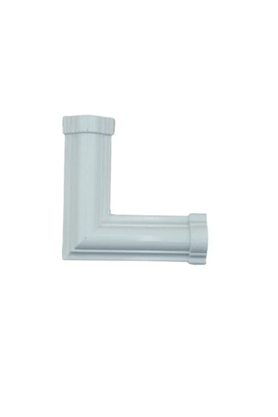 DECOZZA Beyaz 4 Cm Çıta Uyumlu Dekoratif L Köşe ürün görseli 1