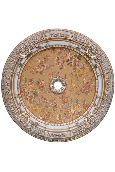 Decomarket Decogold 60 Cm Oval Bronz Saray Tavan Göbek ürün görseli 1