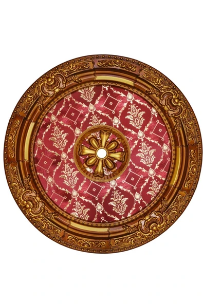 Decomarket Decogold 90 Cm Oval Kahve Eskitme Saray Tavan ürün görseli 1