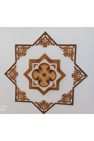 DECOZZA Dekoratif Köşe Motifi Bronz 4'lu Paket - Resim 2