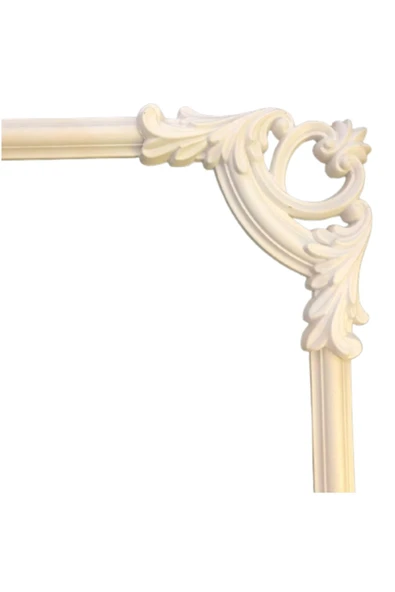 DECOGOLD Decozza Boyanabilir Çıta Köşe Motifi 4 Cm ürün görseli 1