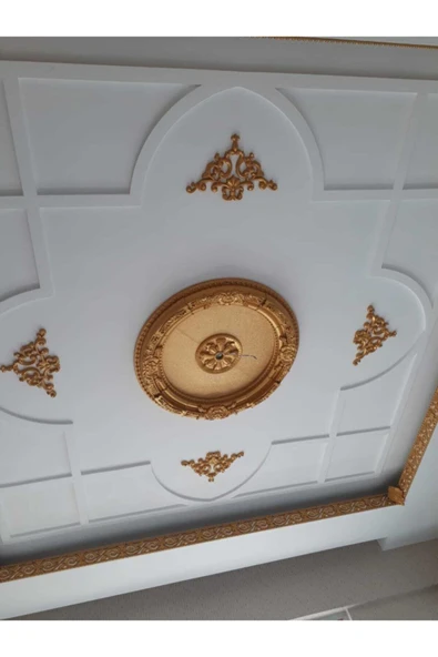 Decomarket Decogold 90 Cm Oval Altın Saray Tavan - Resim 3