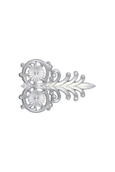 Decomarket Decogold Gümüş Saray Tavan Mızrak Motif 14*21 Cm ürün görseli 1