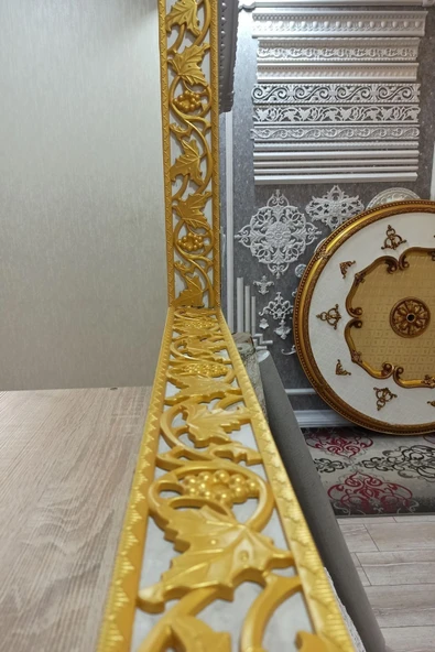 DECOGOLD Kahve Eskitme Duvar Ve Tavan Bordürü 10 Cm Eninde 100cm Uzunluğunda Dgk-14 ürün görseli 1