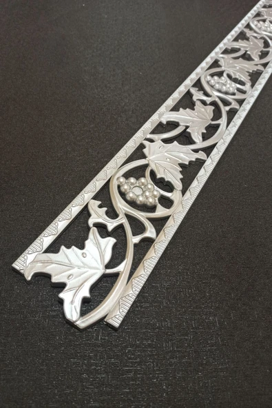 DECOGOLD Gümüş Duvar Ve Tavan Bordürü 10 Cm Eninde 100cm Uzunluğunda Dgk-14 ürün görseli 1