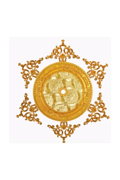 Decomarket Paket 60 cm Oval Saray Tavan Göbek Motifli Tavan Dekorasyon ürün görseli 1