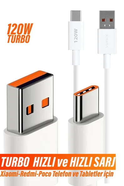 Xiaomi Mi Uyumlu Turbo Hızlı Şarj Kablosu 33W 67W 120W Turbo Şarj Cihazları İçin ürün görseli 1