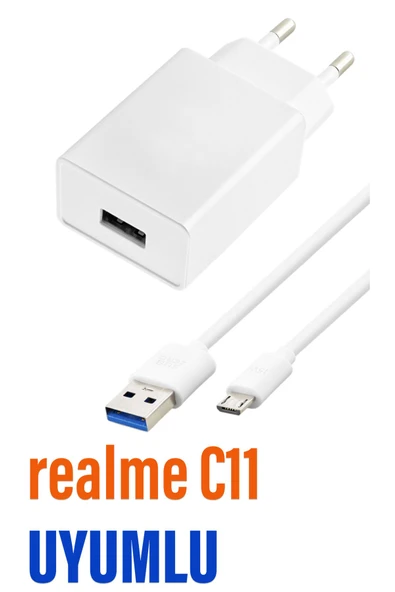 realme C11 Şarj Aleti ve Mikro Usb Kablo ürün görseli 1
