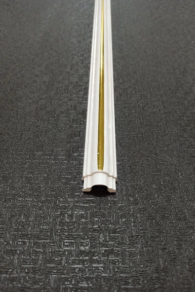 DECOGOLD 3 Cm Astar Beyaz Altın Birbirine Geçmeli Duvar Çıtası Dgk-103 ürün görseli 1