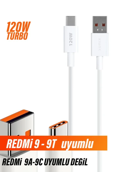 RedMi 9 - 9T Uyumlu Hızlı Şarj Kablosu 18W-120W Hızlı Şarj Kablosu ürün görseli 1