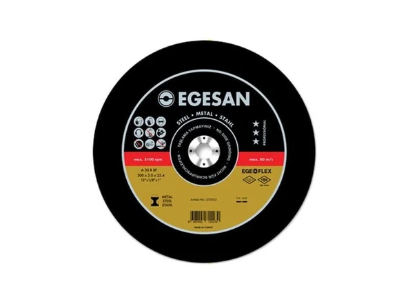 Egesan 350x3.5x30.0 Sabit Tezgah Metal Kesme Taşı Pro Seri ürün görseli 1