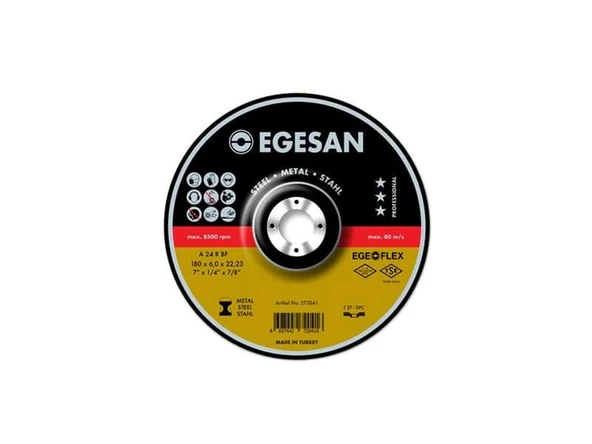 Egesan Metal Taşlama Taşı 180x8 Pro Seri ürün görseli 1